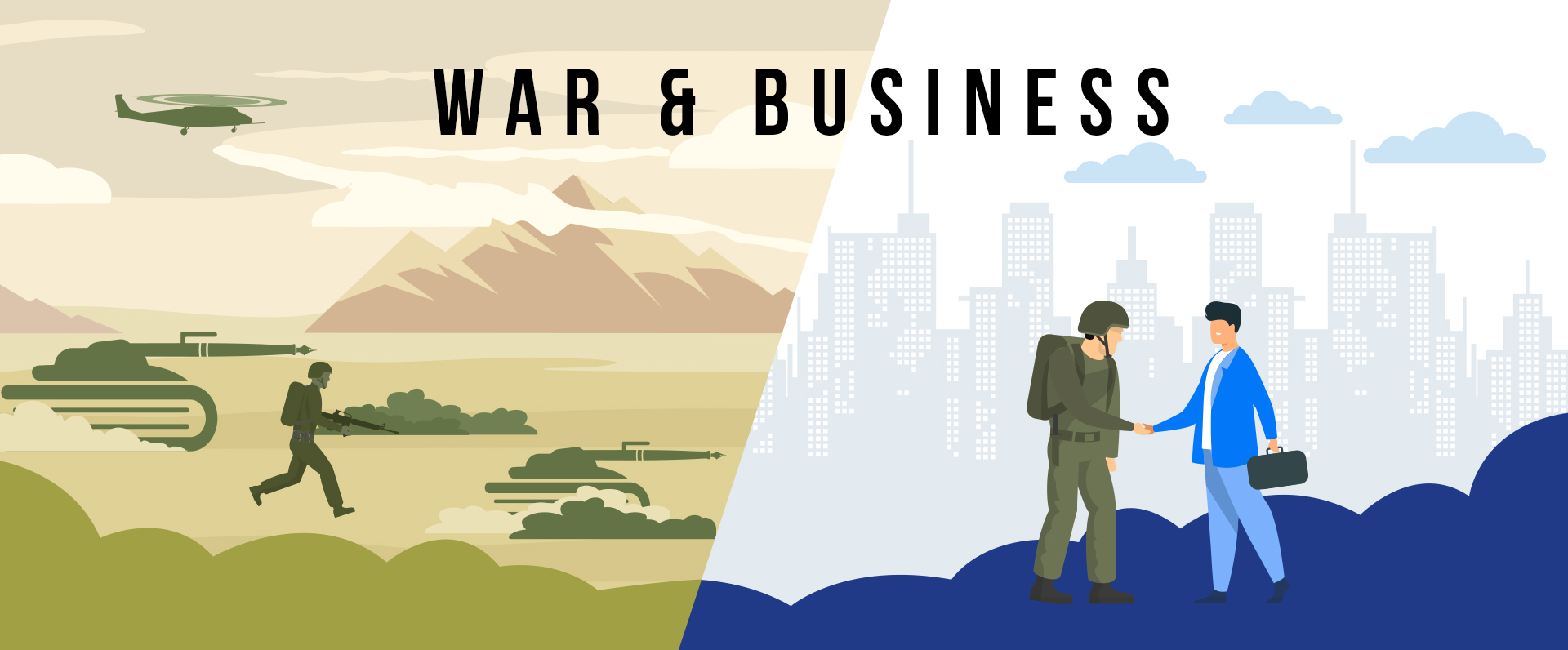 War & Business Banner